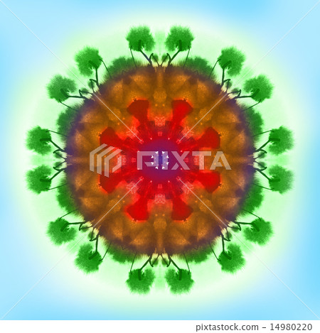 Round abstract Earth painting Round abstract Earth painting 14980220