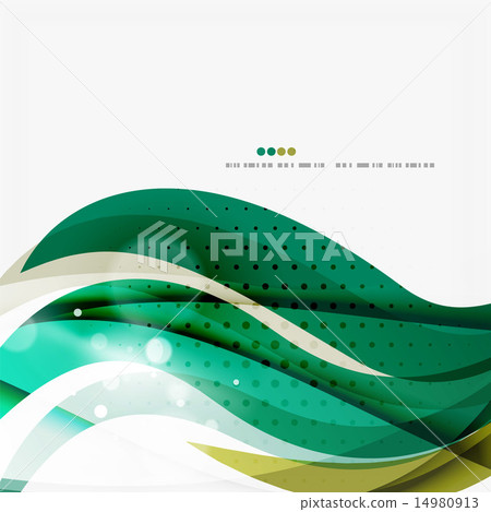 Green light lines on white presentation template Green light lines on white presentation template 14980913