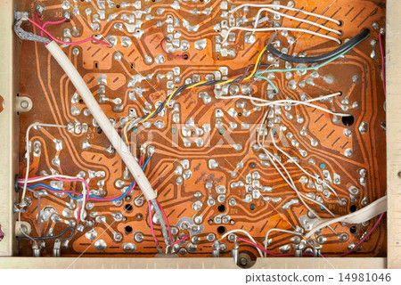 Printed circuit board is an old radio 14981046