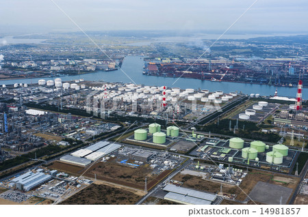 Aerial photograph of Kashima Harbor Petroleum Complex Aerial photograph of Kashima Harbor Petroleum Complex 14981857