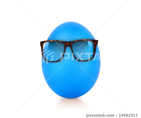 blue egg isolated on white blue egg isolated on white 14982911