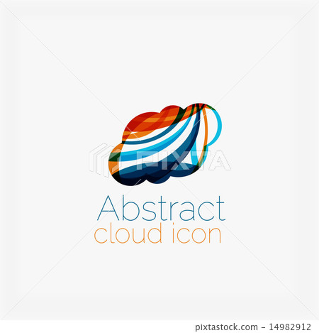 Clean elegant circle shaped abstract geometric logo. Universal for any idea Clean elegant circle shaped abstract geometric logo. Universal for any idea 14982912