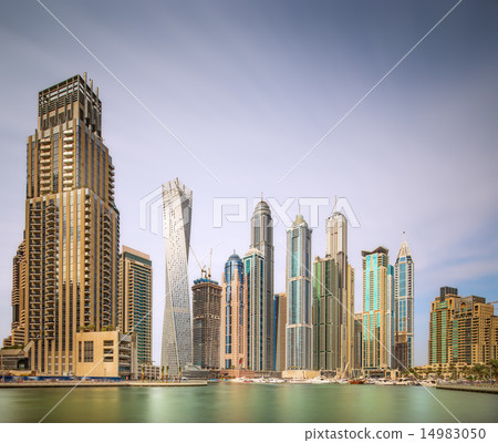 The beauty panorama of Dubai marina. UAE The beauty panorama of Dubai marina. UAE 14983050