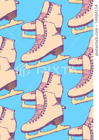 Sketch skating shoes in vintage style Sketch skating shoes in vintage style 14984114