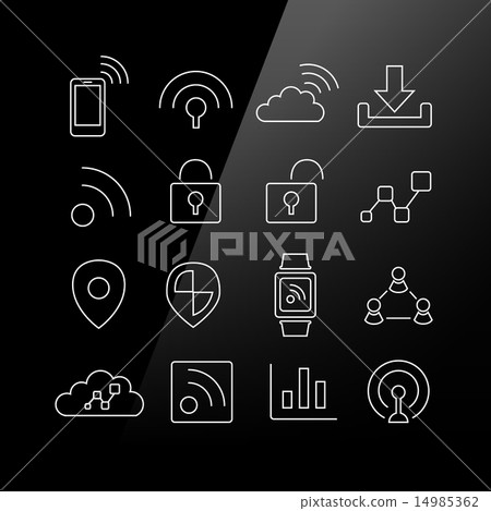 Internet of things icon Internet of things icon 14985362