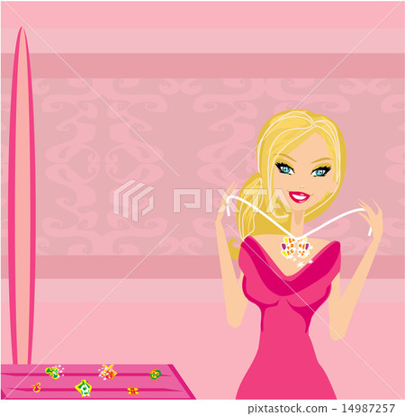 Girl and jewellerys 14987257