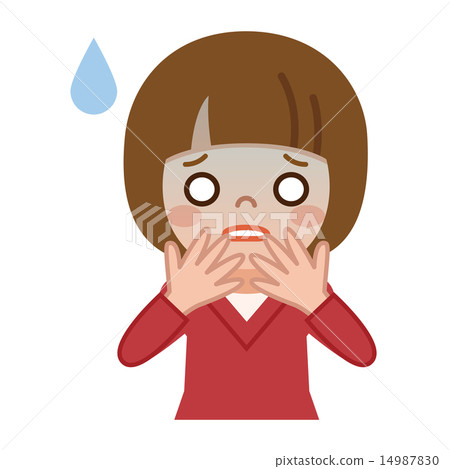 A girl with a bad face with a failure - Stock Illustration [14987830 ...