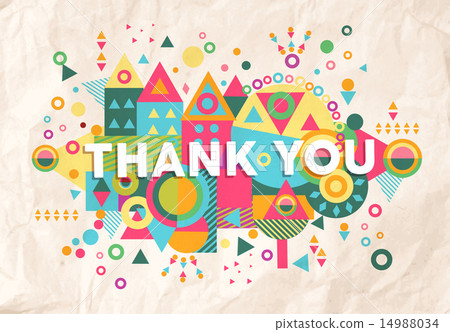 Thank you quote poster design background 14988034