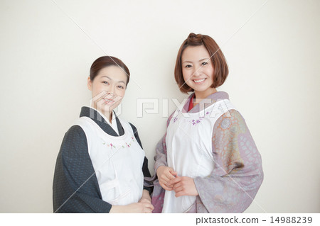 coverall apron, person, mother and child 14988239
