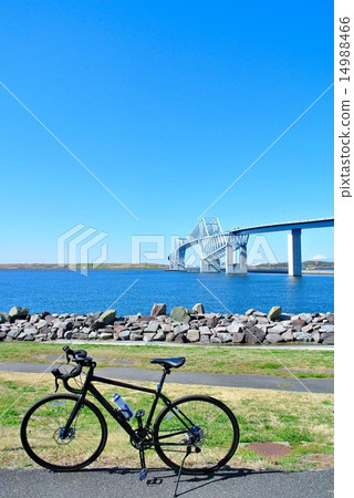 tokyo gate bridge, bicycle, bike 14988466
