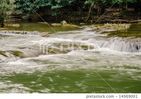 Waterfalll at Num Tok Chet Sao Noi National Park Waterfalll at Num Tok Chet Sao Noi National Park 14989001