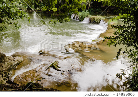 Waterfalll at Num Tok Chet Sao Noi National Park Waterfalll at Num Tok Chet Sao Noi National Park 14989006