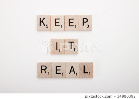 Scrabble characters: KEEP IT REAL Scrabble characters: KEEP IT REAL 14990392