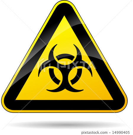 biohazard yellow sign biohazard yellow sign 14990405