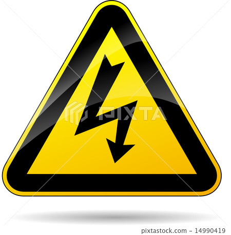electricity sign electricity sign 14990419