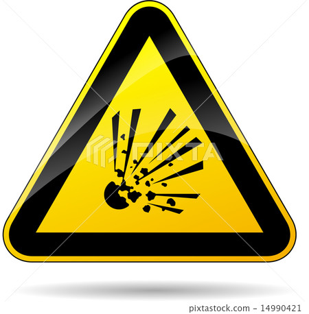 explosive sign explosive sign 14990421