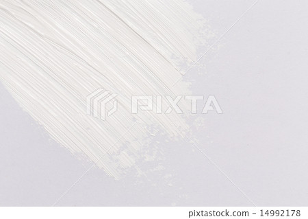 Paint brush stroke over the white paper 14992178