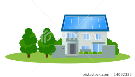 Solar blue roof house 14992323