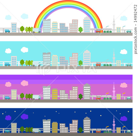 城市街道的城市線 14992472