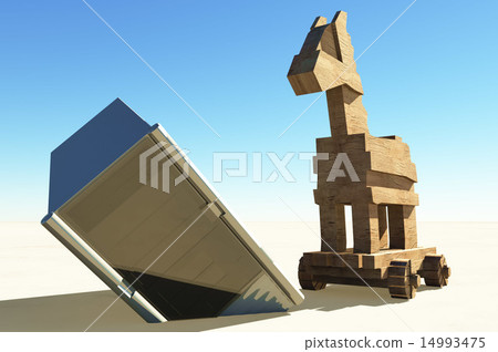 Trojan horse and computer 14993475