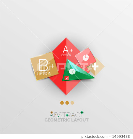 Modern abstract geometric info banner 14993488