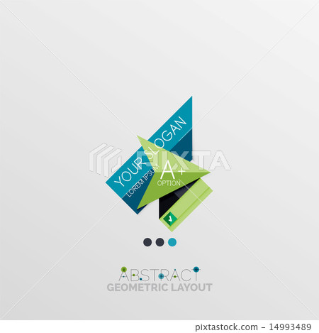 Modern abstract geometric info banner Modern abstract geometric info banner 14993489