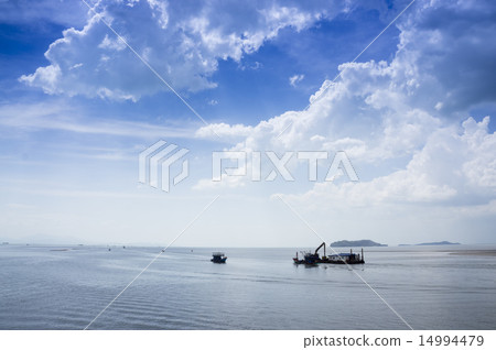 Clouds over blue sky 14994479