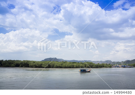 Clouds over blue sky 14994480