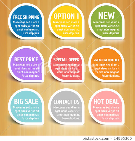 Vector Discount Labels (Tags) 14995300