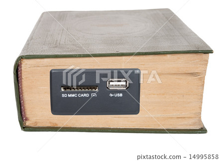 An old book with a USB input 14995858