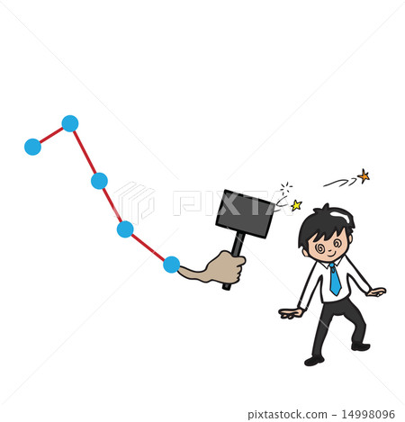 Crisis hitting businessman Crisis hitting businessman 14998096