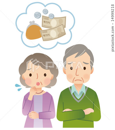 Senior couple money concern 14999218
