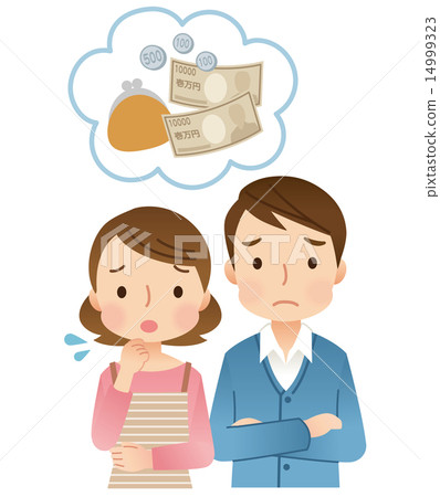 Young couple money concern 14999323