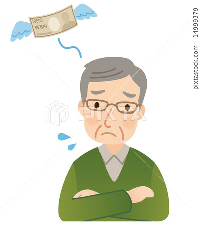 Senior male money spending 14999379