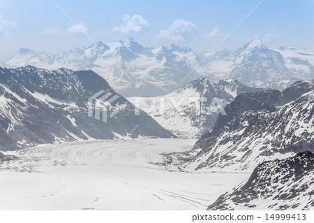 Aletsch Glacier Jungfraujoch, Alps, Switzerland 14999413