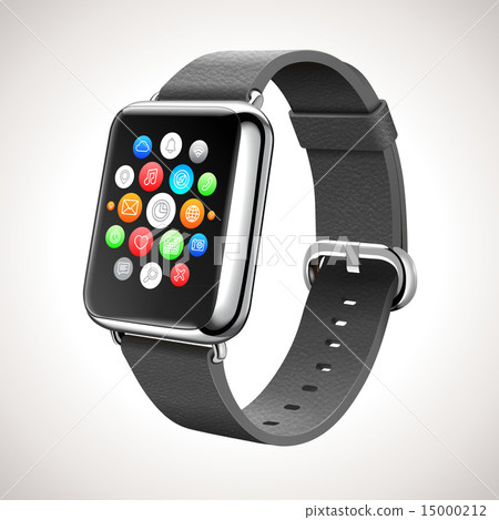 Smart Watch Concept Vector Realistic Illustration 15000212