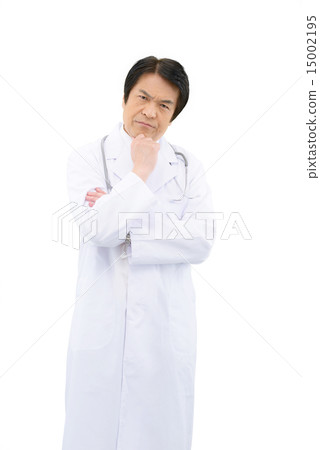 胸圍白背中間男醫生的圖像 15002195