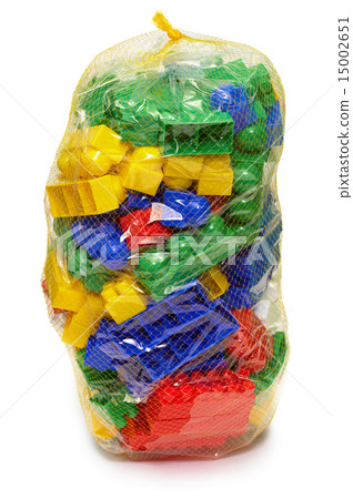 New plastic toy blocks in the bag New plastic toy blocks in the bag 15002651
