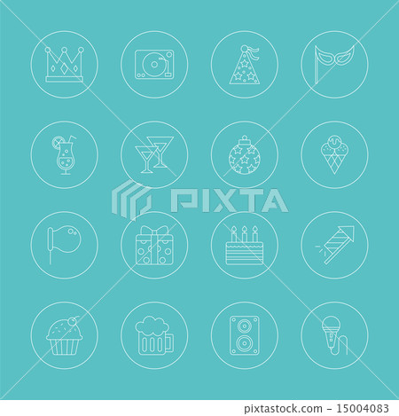 party line icon set party line icon set 15004083