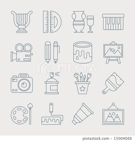 art line icon set - Stock Illustration [15004088] - PIXTA