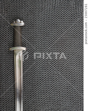 Medieval armour and sword 15007281