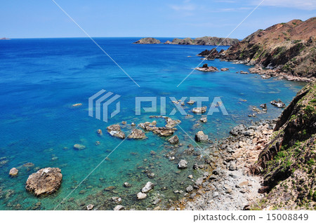 Beautiful beach in southern Vietnam 15008849
