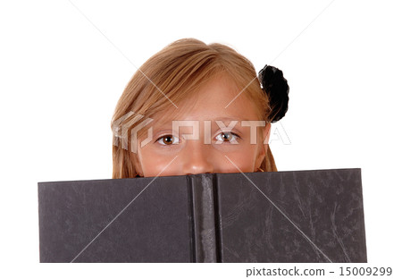 Girl reading book. 15009299