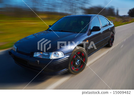 car in motion car in motion 15009482