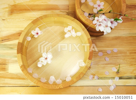 彈簧材料·Yukari櫻花散落在手機中日本擦拭無鳥瞰水平位置 15010051