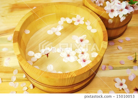 彈簧材料·Yuburi櫻花落入手柄·日本手巾無斜鳥眼水平位置 15010053