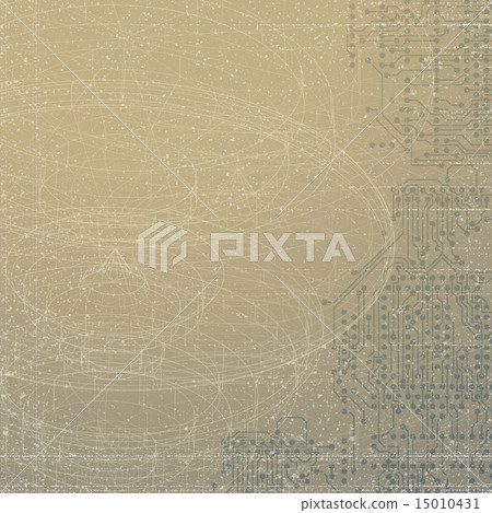 Technical retro background. Conceptual vector template. Abstract background 15010431