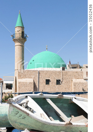 The Sea Mosque in the old city of Acre (Akko) 15012436