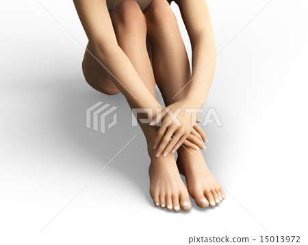 Beautiful skin limbs perming 3DCG illustration material 15013972