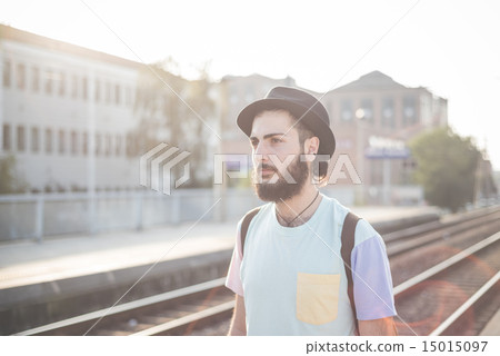 young handsome hipster gay modern man 15015097